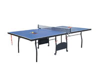 Movable Indoor Table Tennis Table Double Folding Portable 2740 X 1525 X 760 Mm
