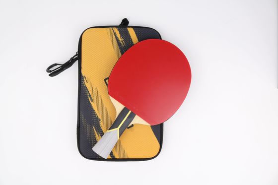 Raquettes de tennis de table en bois naturel à double caoutchouc inverse et pagaie en bois pur pour les matchs professionnels
