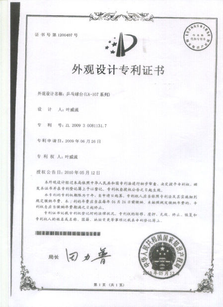 La Chine Guangzhou Dunya Sports Ltd. certifications